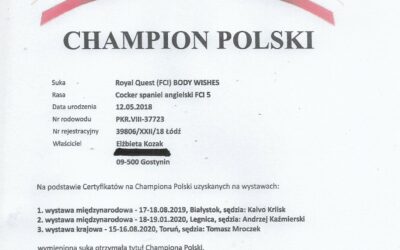 Bestia is Polish Champion